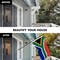 G128 Combo Pack: 6 Feet Tangle Free Spinning Flagpole (Black) South Africa South African Flag 3x5 ft Printed 150D Brass Grommets (Flag Included) Aluminum Flag Pole